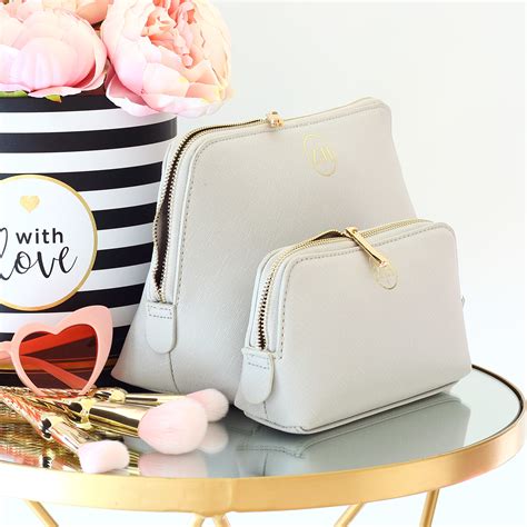 custom faux leather cosmetic bags